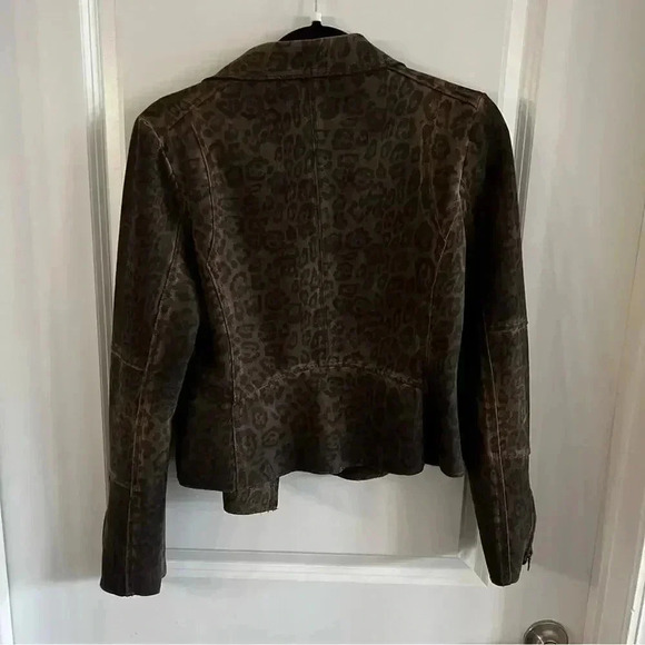 Anthropologie Marrakech Leopard Print Moto Style Jacket Size XS - Picture 5 of 5